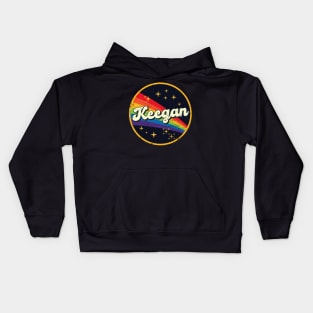 Keegan // Rainbow In Space Vintage Grunge-Style Kids Hoodie